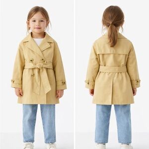 Zara Kids Beige trench coat size 4-5 T
